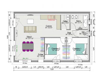 For sale Saint-priest 3 rooms 65 m2 Rhone (69800) photo 0