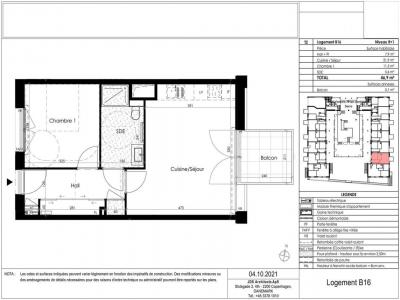 For rent Cesson-sevigne 2 rooms 46 m2 Ille et vilaine (35510) photo 1