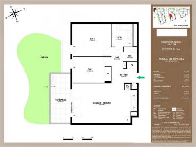Louer Appartement 60 m2 Thonon-les-bains