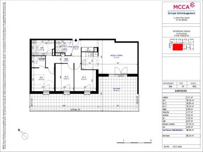 Louer Appartement Tinqueux 969 euros