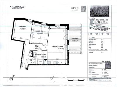 Louer Appartement 65 m2 Arles