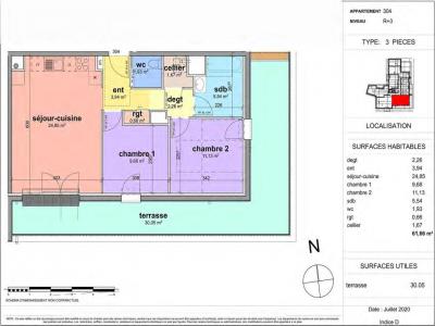 Louer Appartement Notre-dame-de-bondeville 775 euros