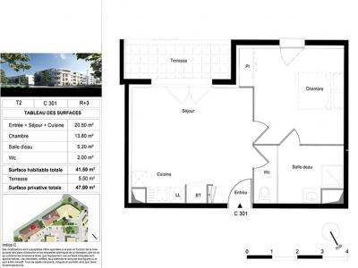 Louer Appartement 41 m2 Martigues