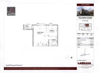 Louer Appartement 44 m2 Angers