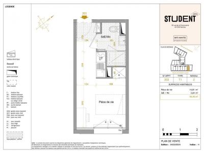 For rent Nantes 1 room 18 m2 Loire atlantique (44300) photo 2