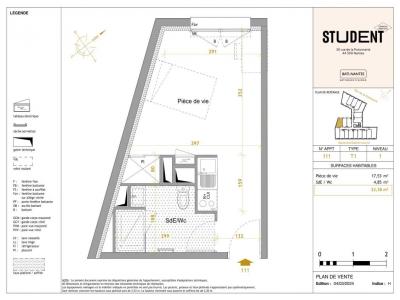 For rent Nantes 1 room 22 m2 Loire atlantique (44300) photo 2