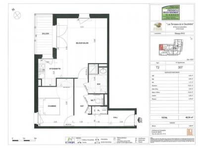 For rent Orvault 2 rooms 48 m2 Loire atlantique (44700) photo 4