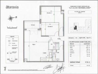 For rent Saint-herblain 3 rooms 67 m2 Loire atlantique (44800) photo 0