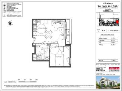 Louer Appartement 35 m2 Caen