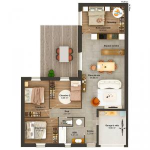 For sale Saint-maxire 6 rooms 87 m2 Deux sevres (79410) photo 4