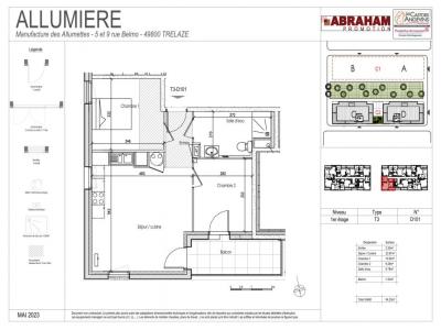 For rent Trelaze 3 rooms 54 m2 Maine et loire (49800) photo 2