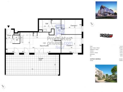 For sale Beziers 3 rooms 64 m2 Herault (34500) photo 1