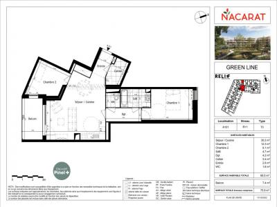 For rent Villeneuve-d'ascq 3 rooms 68 m2 Nord (59491) photo 1