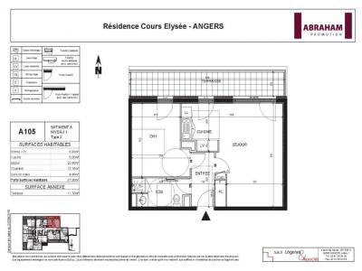 For rent Angers 2 rooms 47 m2 Maine et loire (49000) photo 1