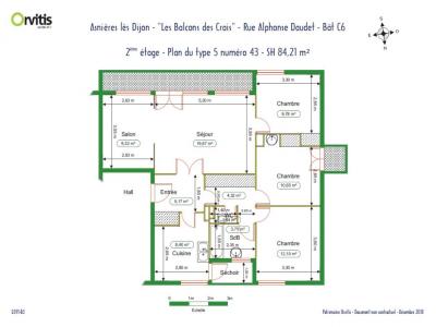 For rent Asnieres-les-dijon 5 rooms 84 m2 Cote d'or (21380) photo 0