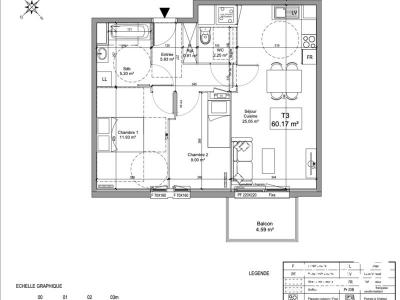 Annonce Vente 3 pi�ces Appartement Seclin 59