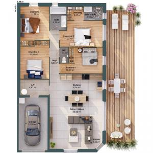 For sale Chapelle-achard 6 rooms 106 m2 Vendee (85150) photo 2