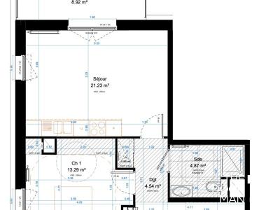 For sale Marcq-en-baroeul 2 rooms 48 m2 Nord (59700) photo 1