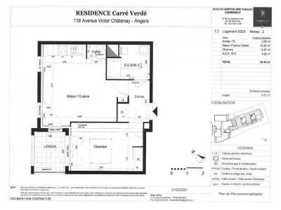 For rent Angers 2 rooms 42 m2 Maine et loire (49100) photo 4