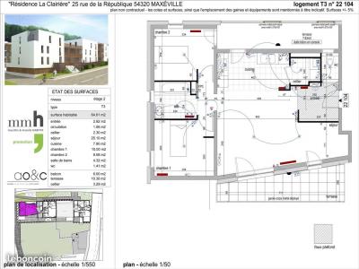 Louer Appartement Maxeville Meurthe et moselle