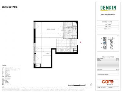 For rent Bussy-saint-georges 1 room 39 m2 Seine et marne (77600) photo 0