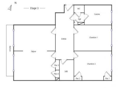 For rent Lyon-6eme-arrondissement 3 rooms 90 m2 Rhone (69006) photo 0