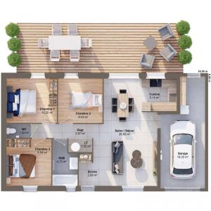 Acheter Maison 75 m2 Yermenonville