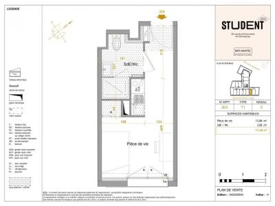Louer Appartement 17 m2 Nantes