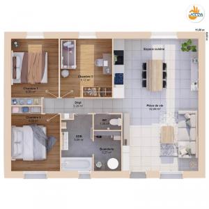 For sale Pezou 5 rooms 72 m2 Loir et cher (41100) photo 2