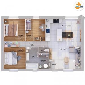 For sale Vieux-rue 5 rooms 79 m2 Seine maritime (76160) photo 2