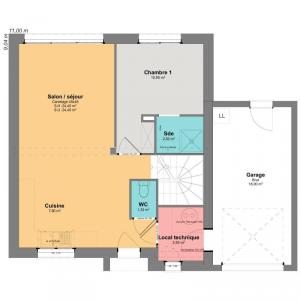 For sale Ecalles-alix 5 rooms 82 m2 Seine maritime (76190) photo 2