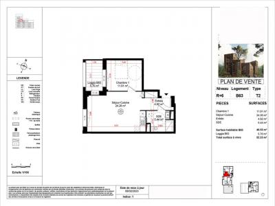 For rent Angers 2 rooms 46 m2 Maine et loire (49000) photo 0