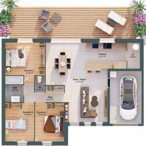 For sale Valleres 5 rooms 88 m2 Indre et loire (37190) photo 2