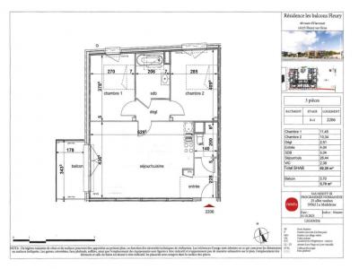 For rent Fleury-sur-orne 3 rooms 63 m2 Calvados (14123) photo 0