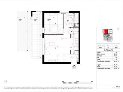 For rent Bussy-saint-georges 2 rooms 44 m2 Seine et marne (77600) photo 0