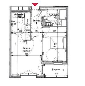 For rent Havre 2 rooms 44 m2 Seine maritime (76600) photo 1