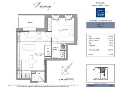 For rent Wambrechies 2 rooms 43 m2 Nord (59118) photo 2