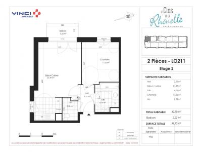 For rent Valenciennes 2 rooms 42 m2 Nord (59300) photo 4