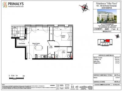 Louer Appartement 44 m2 Nantes