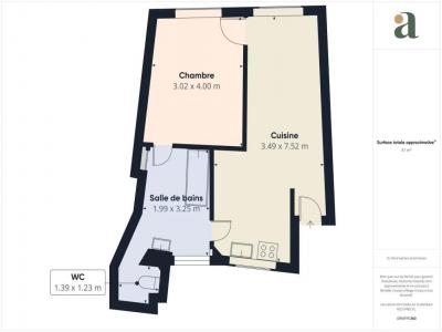 For sale Lyon-1er-arrondissement 2 rooms 41 m2 Rhone (69001) photo 3