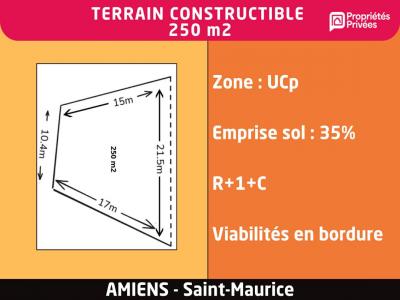 Acheter Terrain 250 m2 Amiens