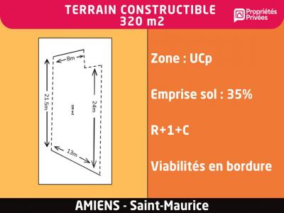 Acheter Terrain 320 m2 Amiens