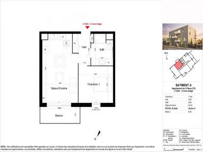 For rent Wattrelos 2 rooms 45 m2 Nord (59150) photo 4