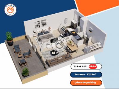 For sale Porto-vecchio 2 rooms 43 m2 Corse (20137) photo 0