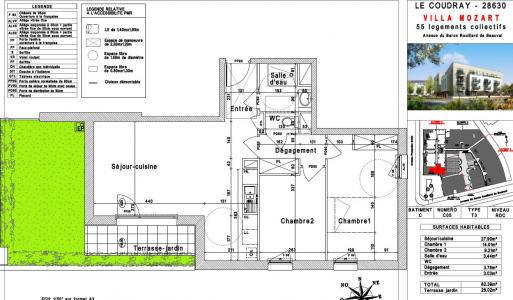 Annonce Location 3 pi�ces Appartement Coudray 28