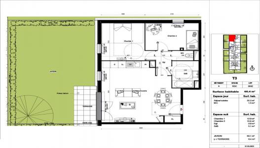 For rent Erquinghem-lys 3 rooms 65 m2 Nord (59193) photo 0