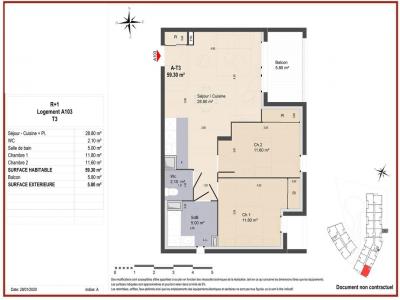 Annonce Location 3 pi�ces Appartement Membrolle-sur-choisille 37