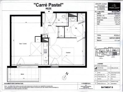 Annonce Location 2 pi�ces Appartement Reze 44