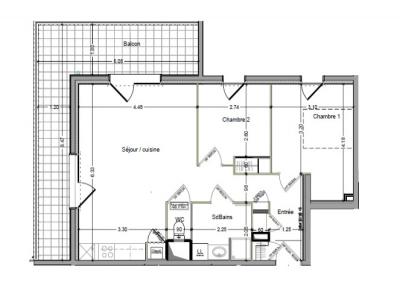 For rent Cluses 3 rooms 59 m2 Haute savoie (74300) photo 0