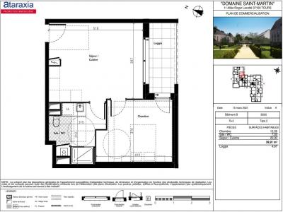 For rent Tours 2 rooms 39 m2 Indre et loire (37100) photo 0